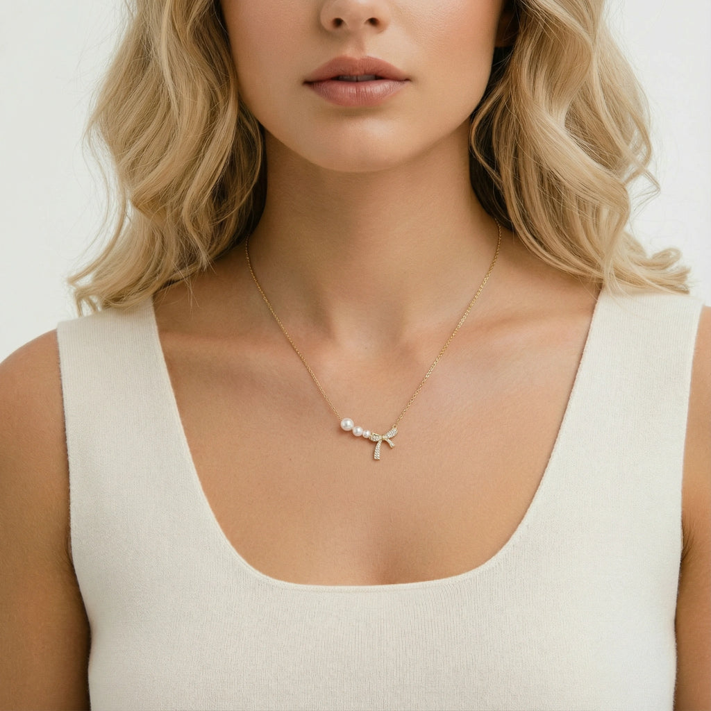 Collier Rêves Nœud de Perles