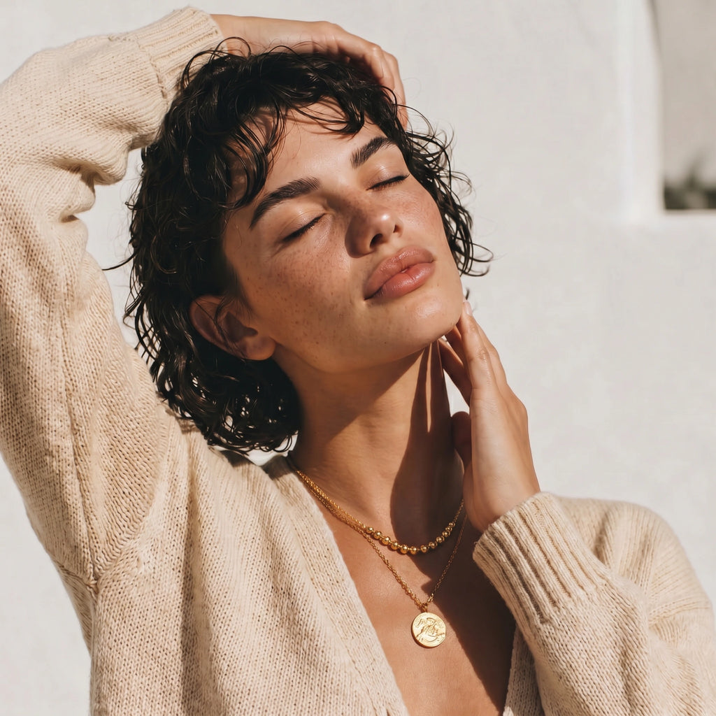 Collier Sphères Dorées